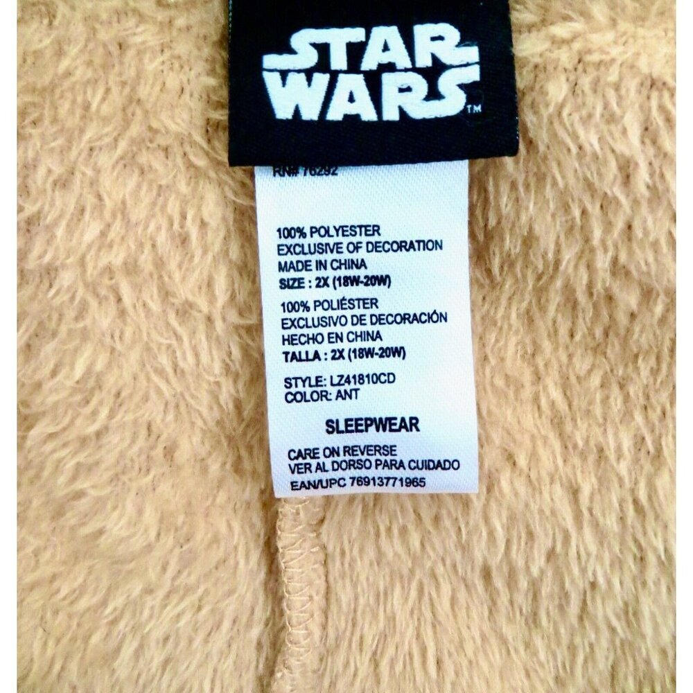 NEW! Star Wars Baby Yoda Unisex Union Suit Adult One Piece Pajama Costume 2XL - Picture 11 of 11